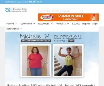 Obesityhelp.com(Bariatric Surgery Support Community) Screenshot