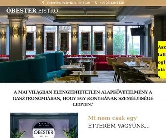 Obesterbistro.hu(Óbester Bistro) Screenshot