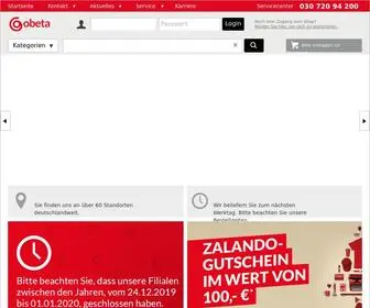 Obeta.de(Willkommen beim Elektrogro) Screenshot