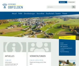 Obfelden.ch(Gemeinde Obfelden) Screenshot