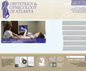 Obgynofatlanta.com(Obstetrics and Gynecology of Atlanta) Screenshot