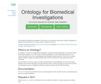 Obi-Ontology.org(Obi Ontology) Screenshot