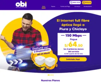 Obi.pe(Internet Fibra Óptica para el hogar) Screenshot