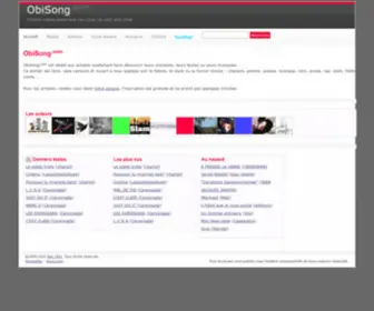 Obisong.com(A pour but d'aider les auteurs à faire connaître leurs textes et musiques) Screenshot