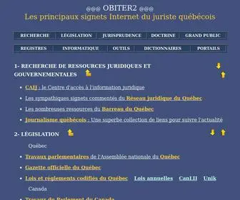 Obiter2.ca(Québec) Screenshot