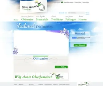 Obitsjamaica.com(Obits Jamaica) Screenshot