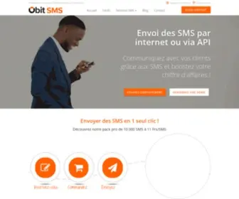 Obitsms.com(Plateforme d'envoi de SMS en masse au Cameroun) Screenshot
