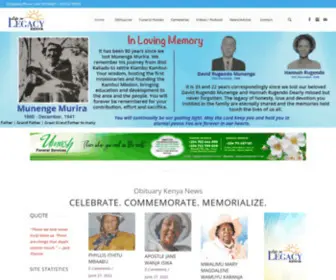 Obituarykenya.co.ke(Obituary Kenya) Screenshot