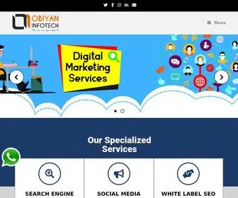 Obiyaninfotech.com(Obiyan Infotech) Screenshot