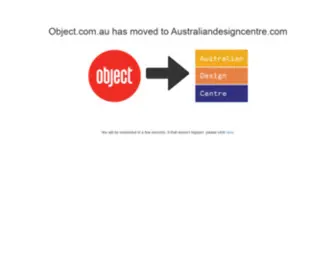 Object.com.au(Australian Design Centre) Screenshot