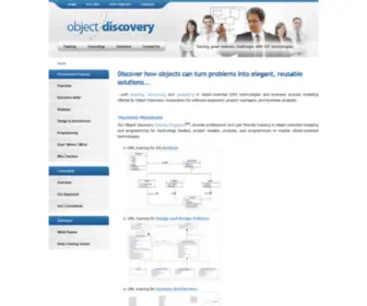 Objectdiscovery.com(Object Oriented Training in UML Java C) Screenshot