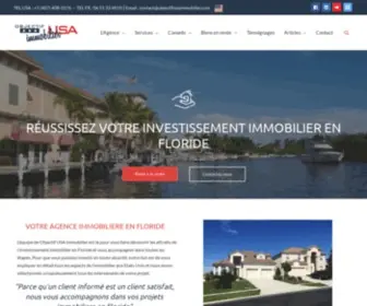 Objectifusaimmobilier.com(Investissement Immobilier en Floride) Screenshot