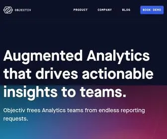 Objectiv.ai(Creating the ultimate iterative workflow for data scientists) Screenshot