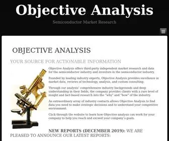 Objective-Analysis.com(Semiconductor Market Research) Screenshot