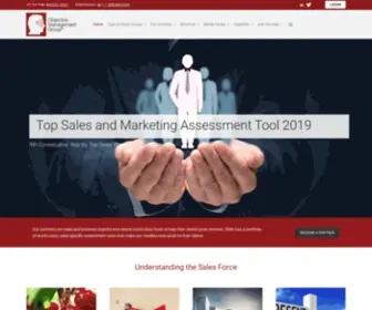 Objectivemanagement.com(The Original Sales Assessment Company) Screenshot