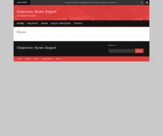 Objectivenewsreport.com(Objective News Report) Screenshot