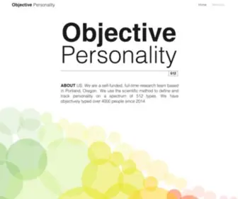 Objectivepersonality.com(Objective Personality) Screenshot
