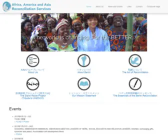 Objectives-Reconciliation.org(On reconciliation and development) Screenshot