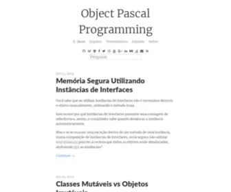 Objectpascalprogramming.com(Object Pascal Programming) Screenshot