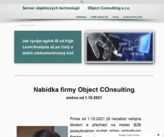 Objects.cz(  Server objektových technologií        Object Consulting s.r.o) Screenshot