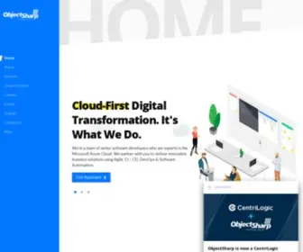 Objectsharp.com(Toronto's Premier Cloud) Screenshot