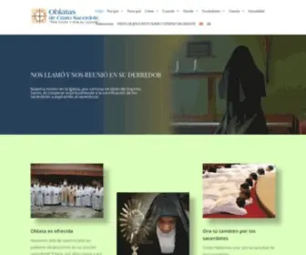 Oblatasdecristosacerdote.com(Oblatas de Cristo Sacerdote) Screenshot