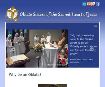 Oblatesister.org(Religious Women in Prayer & Service) Screenshot