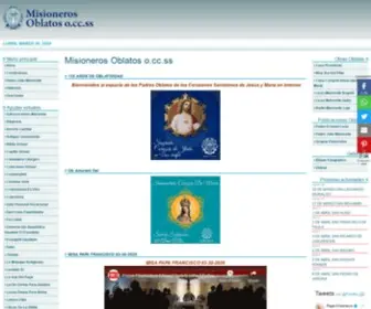 Oblatos.com(Misioneros Oblatos o.cc.ss) Screenshot