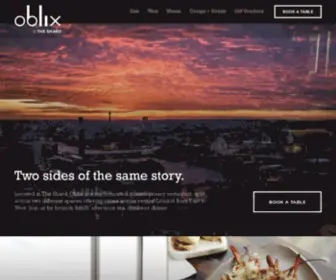 Oblixrestaurant.com(Oblix at The Shard) Screenshot