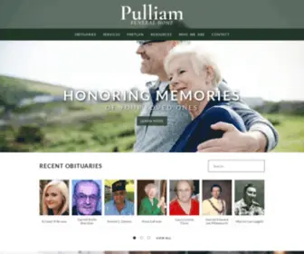 Oblongfuneralhome.com(Pulliam Funeral Home) Screenshot