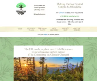 Oblongtrees.com(Offset your CO2 footprint) Screenshot