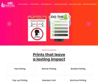 Oblprint.com(Printing Press Dubai) Screenshot