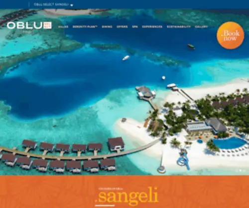 Oblu-Sangeli.com(Maldives Luxury Resort l OBLU SELECT at Sangeli Official Site) Screenshot