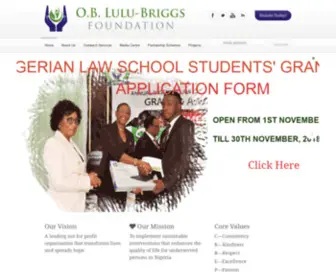 Oblulubriggsfoundation.org(Oblulubriggsfoundation) Screenshot