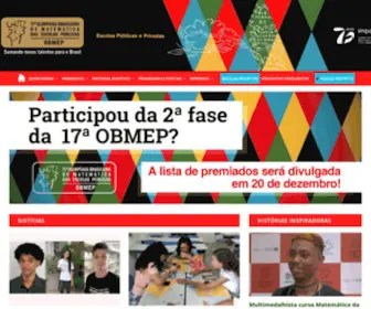 Obmep.org.br(Obmep) Screenshot