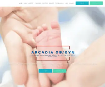 Obnyc.com(Arcadia Ob/Gyn) Screenshot