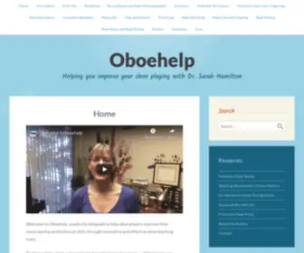 Oboehelp.com(Facilitating your oboe playing with Dr) Screenshot