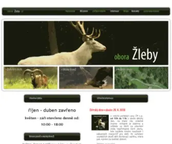 Oborazleby.cz(Obora Žleby) Screenshot