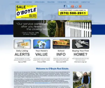 Oboylerealestate.com(O'Boyle Real Estate) Screenshot