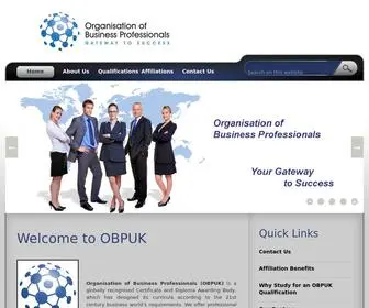 Obpuk.org(Organisation of Business Professionals) Screenshot