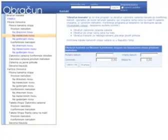 Obracun.rs(Obracun kamata) Screenshot