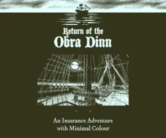 Obradinn.com(Return of the Obra Dinn) Screenshot