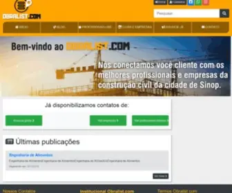 Obralist.com.br(Obralist) Screenshot