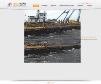 Obramar.com(Obras Marítimas S.A) Screenshot