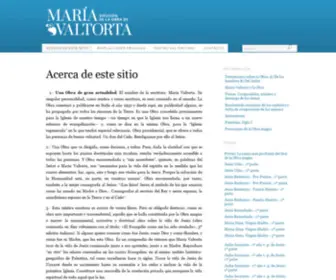 Obramariavaltorta.org(Difusión obra María Valtorta) Screenshot