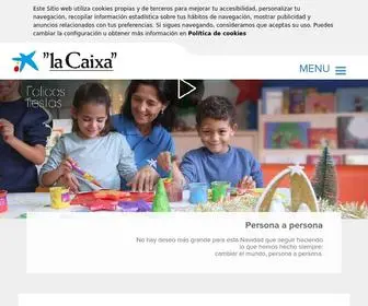 Obrasociallacaixa.org(Más de 115 años de compromiso social) Screenshot