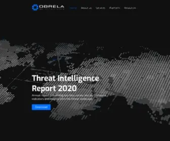 Obrela.com(Real-time, Risk-aligned Cybersecurity) Screenshot