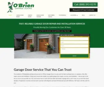 Obriengarage.com(Garage Door Installation) Screenshot