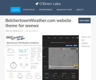 Obrienlabs.net(O'Brien Labs) Screenshot