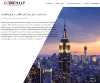 Obrienllp.com(New York Employment & Securities Litigation Lawyer) Screenshot